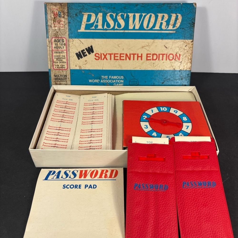 Vintage Milton Bradley “Password” Board Game – Sixteenth Edition